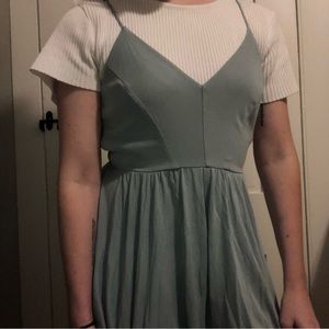 Dusty baby blue romper